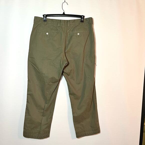 Duluth Trading Pants Size 40 x 30 Green Khaki Chino Cotton - Picture 3 of 13